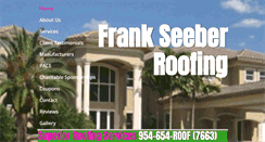 Desktop Screenshot of frankseeberroofing.com